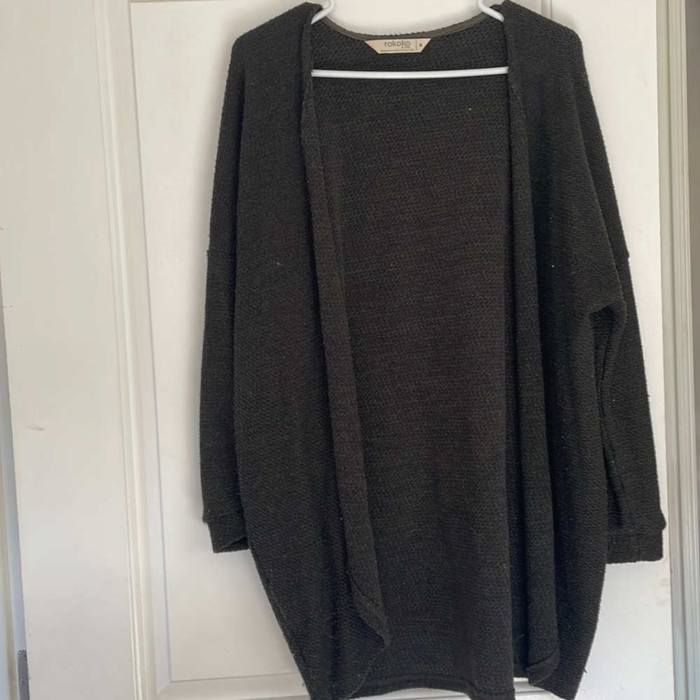 Hunter green cardigan